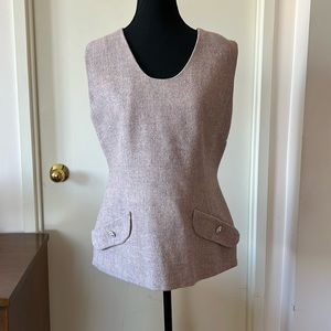 💕Vintage Custom Made Pink French Tweed Wool Tunic M EUC